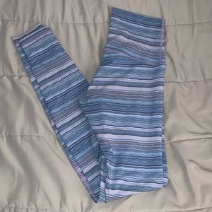 Lululemon Wunder Under Pant Hi-Rise Space Dye Wave Twist Lilac Caspian Blue